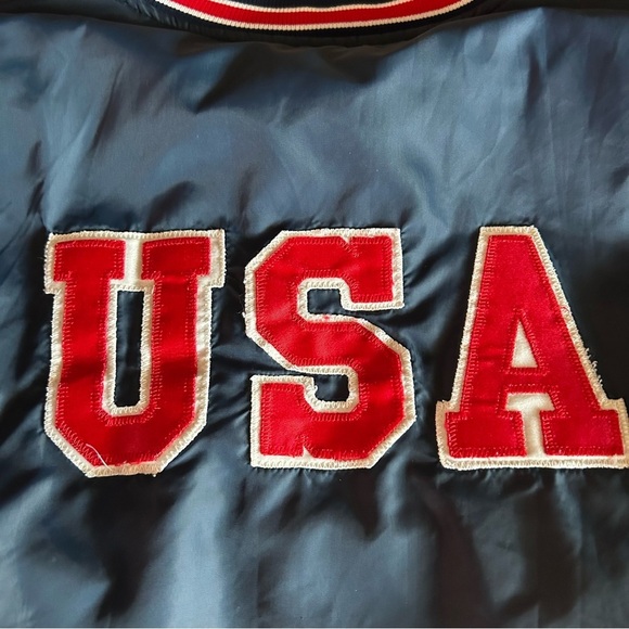 Vintage USA Softball 90s Bomber Sportswear Jacket XL - Picture 9 of 10